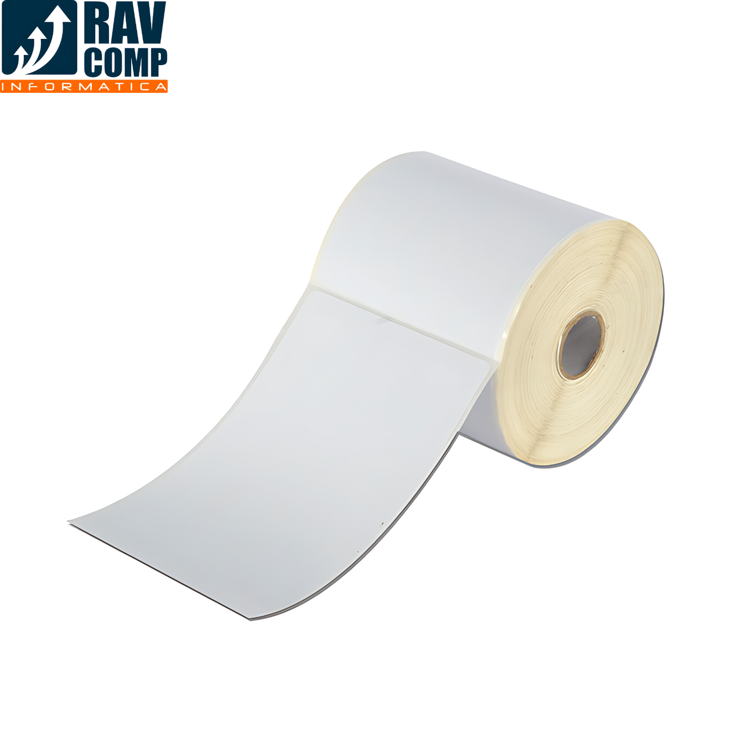 Rollo de Etiqueta Térmica Adhesiva 100x150 Blanca